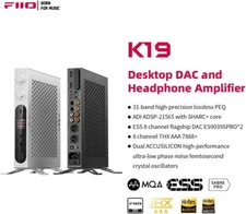 FiiO K19 Dual ES9039SPRO Desktop DAC, 31-Band PEQ, XMOS XU-316,HDMI (Black)
