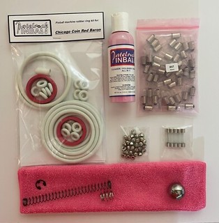 1975 Chicago Coin Red Baron Pinball Machine Maintenance Tune Up Kit
