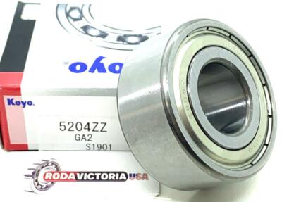 KOYO JAPAN 5204 ZZ ANGULAR CONTACT BALL BEARING, METAL SHIELDED