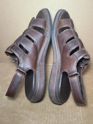 Timberland Mens Brown Leather Open Toe Adjustable Fisherman  display picture 3