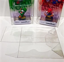 3x Box Protectors For NINTENDO AMIIBO Original Size Only! Clear Display Cases