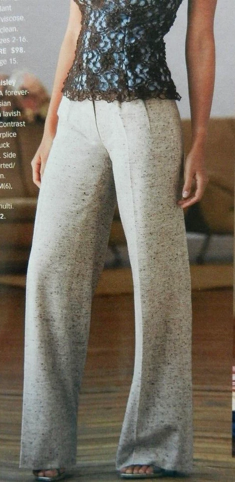 Preciosos Pantalones Boston Propios Plisados Weed Forrados de Lana $98, talla 8, NUEVO