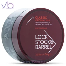  Lock Stock & Barrel Classic Original Hair Styling Wax for Men with Medium Hold