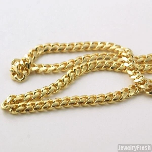 Silver chain dipped in cheap gold