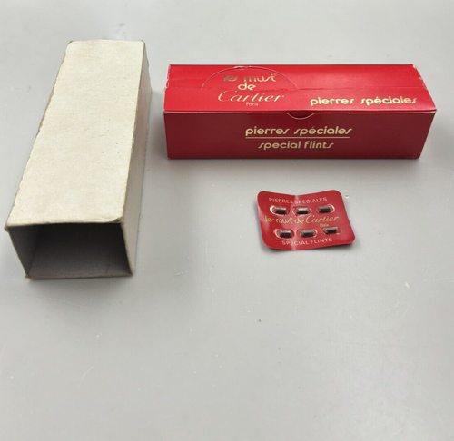 Cartier Lighter Special Flints Pierres Speciales Les Must De Cartier, Unopened - Picture 3 of 3