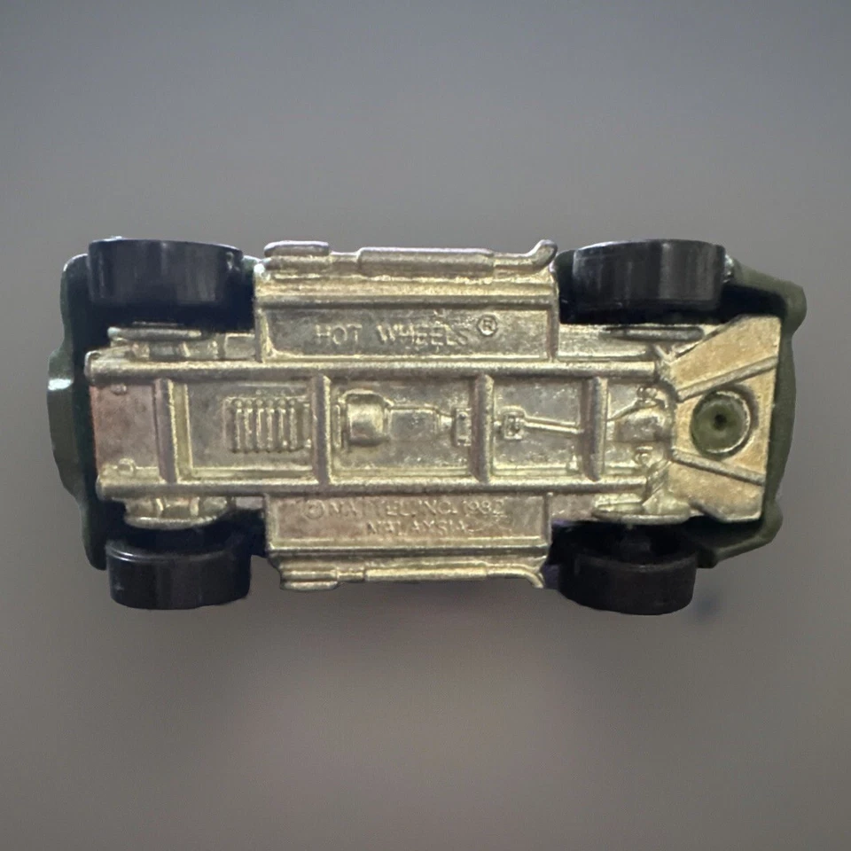 Capucha móvil Hot Wheels Vintage 1982 Shelby Cobra verde militar ejército - BONITA Foto 3 de 3