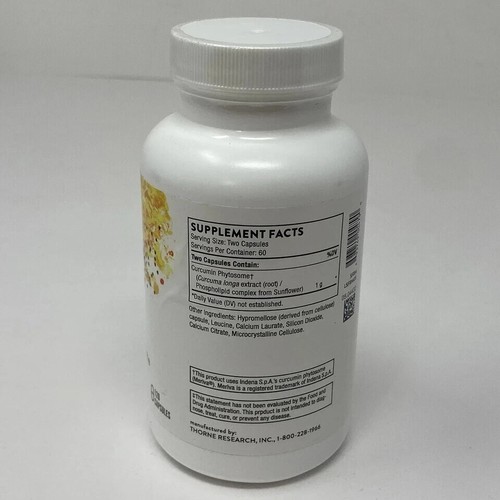 Thorne Curcumin Phytosome 1000 mg 120 Capsules - Picture 4 of 5