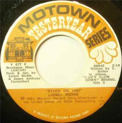 Lionel Richie Hello / Stuck On You MOTOWN YESTERYEAR SERIES Motown