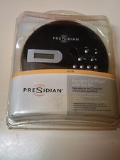 New VTG. Presidian 42-179 Black Portable Anti-Shock W/Car Kit MP3/CD Player