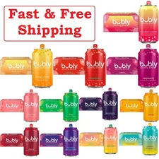 Bubly Sparkling Water Zero Sugar Zero Calories Seltzer 12 fl oz Cans, Pack of 8