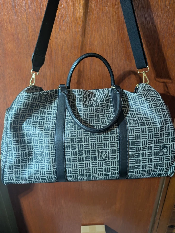 Bolso de Viaje Anne Klein Negro Elegante Lona con Correa de Hombro Ajustable Foto 3 de 4