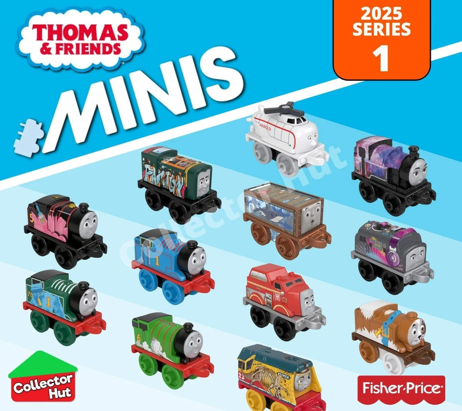 Thomas & Friends Pack of 12 Mini Trains New Kids Childrens Toys - Image 2
