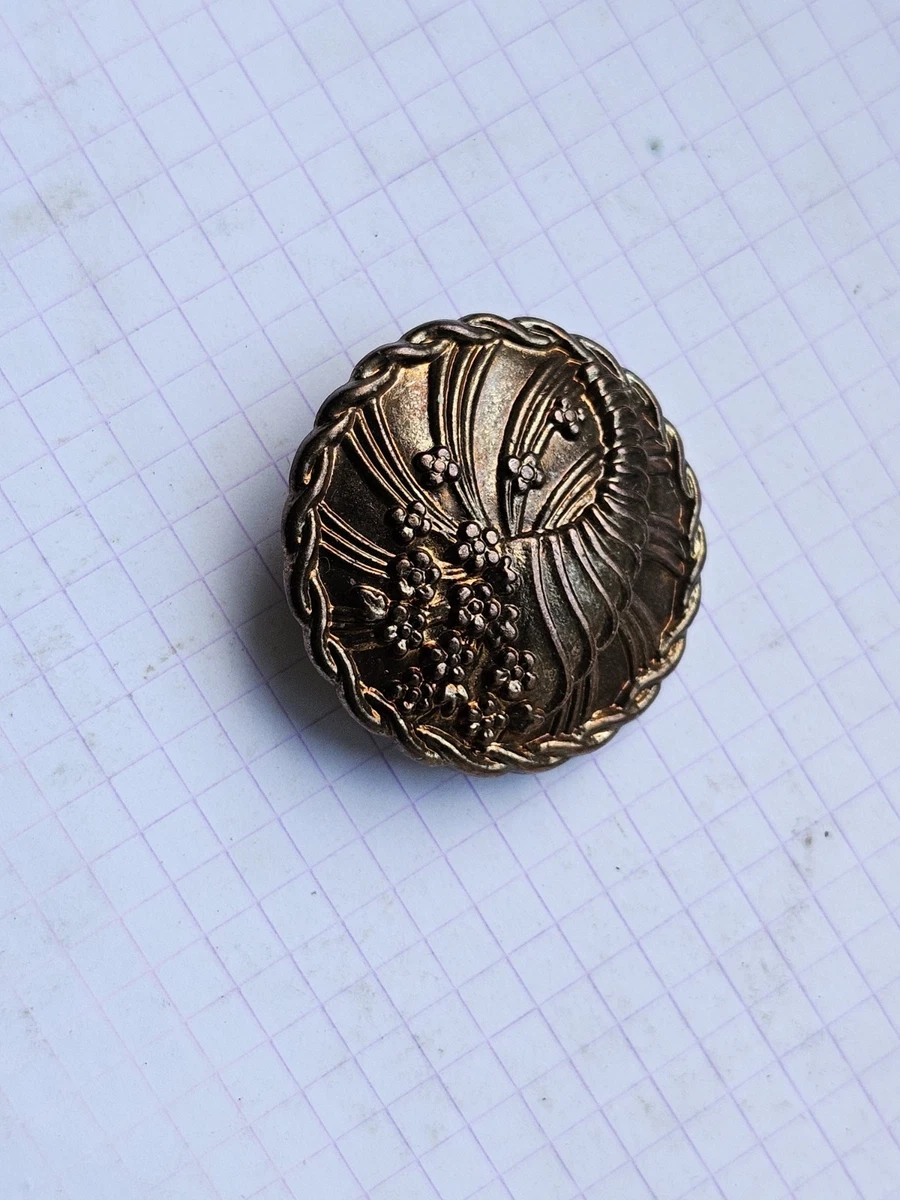 Lot 16 boutons vintage violet mat à trous épais classique 1,7 cm ref