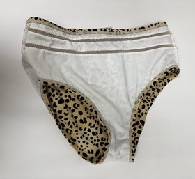 Victoria's Secret Animal Print High-Waisted Underwire Padded Bikini Set 34B, M