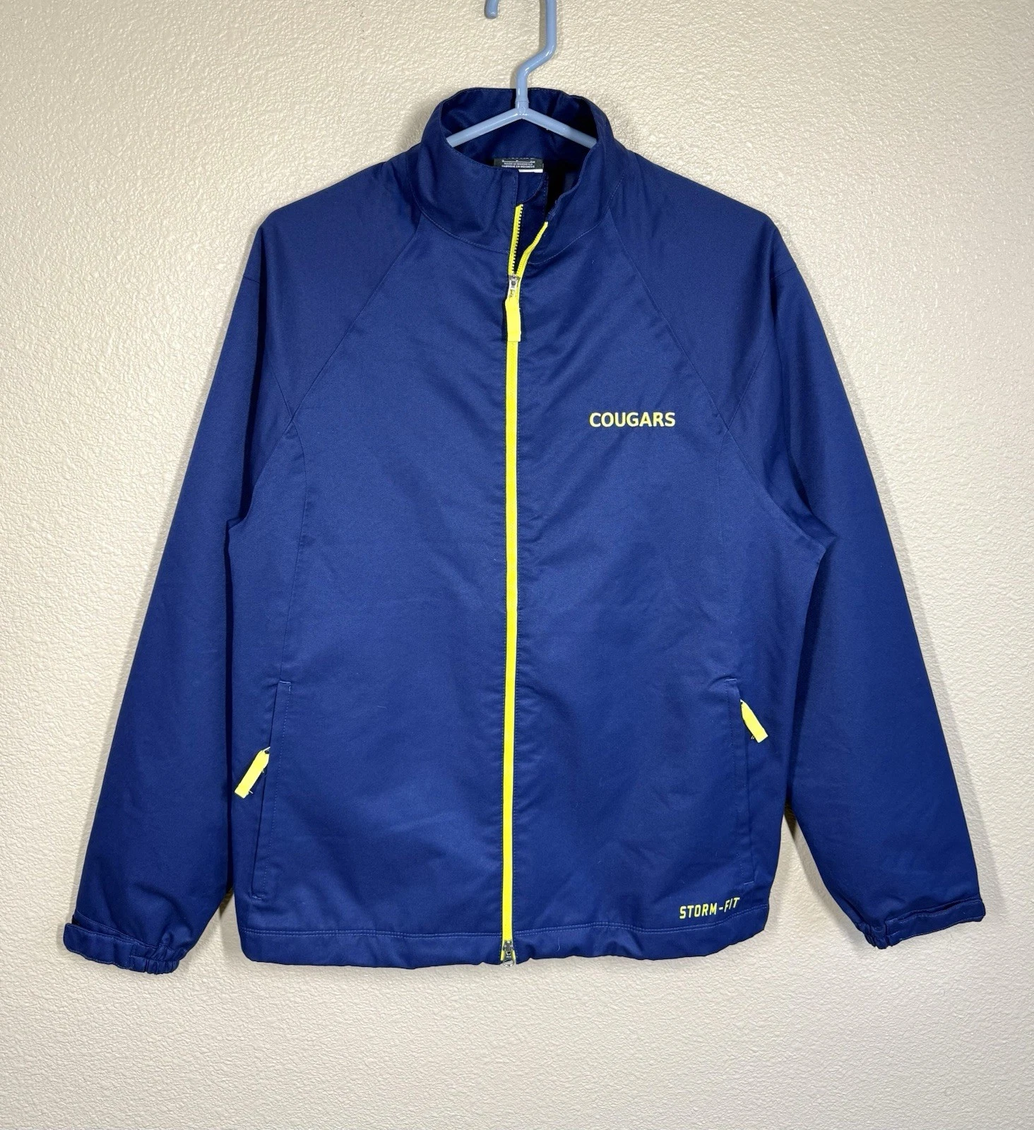 Nike Golf Storm Fit Men’s Jacket size Small “ Cougars ” Waterproof Cobalt NWOT
