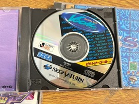 Sega Saturn Console HST-3210 Gray + 2 Controllers 5 Games Japan NTSC-J Tested