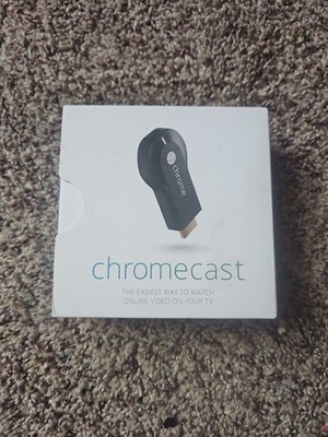 Google Chromecast (1st Generation) Streaming Media Player - H2G2-42 (Black)