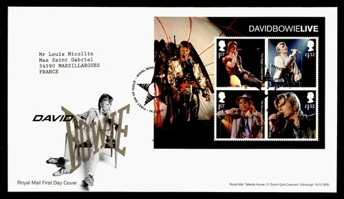 DR WHO 2017 GB FDC DAVID BOWIE LIVE S/S M77347