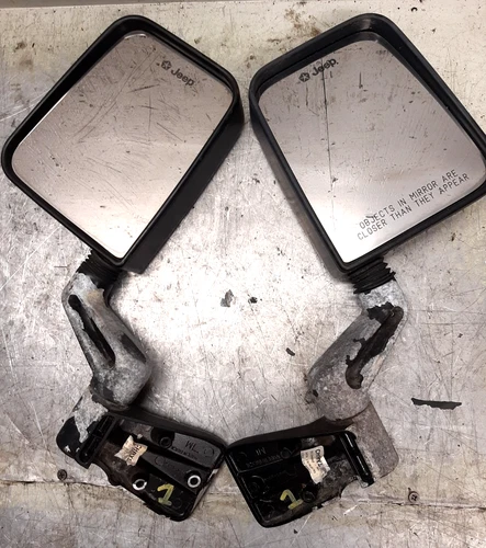 Jeep Wrangler CJ YJ TJ 76-06 Driver Passenger Exterior Door Mirror Set FREESHIP1