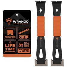 Wrango Tools - 9.5" Trim Bar Pry - Patented Flat Nail Puller 2 Pack