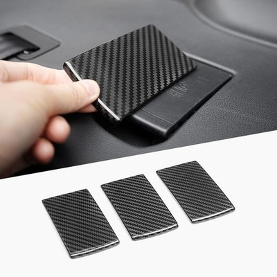 Dry Carbon Fiber Top Tether Seat Anchor Hook Cover Trim for Subaru WRX 2022-2023
