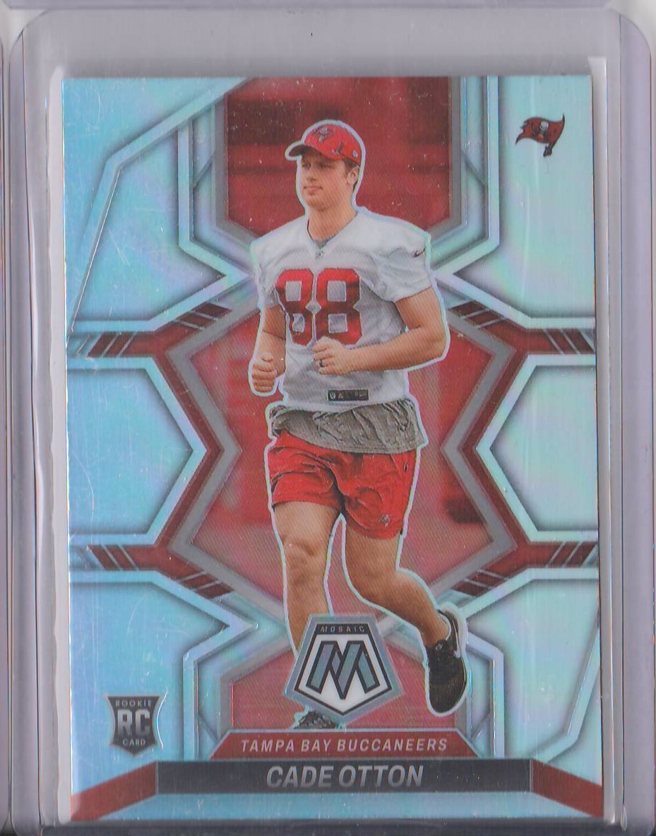 2022 PANINI MOSAIC FOOTBALL CADE OTTON SILVER MOSAIC ROOKIE NO 361 BUCCANEERS