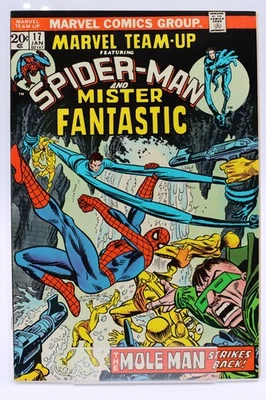 MARVEL TEAM-UP #17 • [8.5] • 1974 • Gil Kane • 1ST PRINT • w/Mr. Fantastic - Image 1 of 2