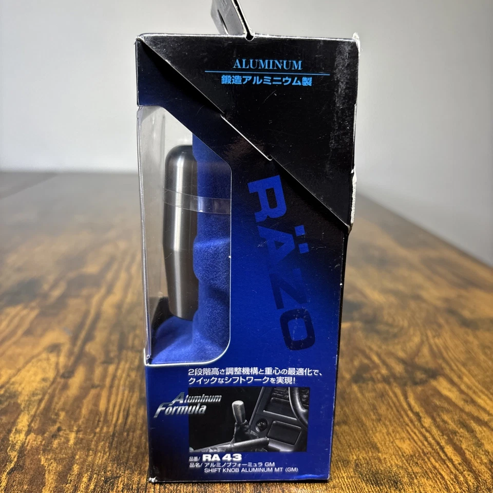 RAZO RA43 Perilla de cambio Perilla de cambio Palanca de cambios 103 g Acabado de aluminio Carmate JDM Foto 2 de 2