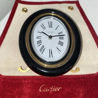 1980’s Cartier Baignoire Mechanical Desk Clock With Alarm. Working Order.