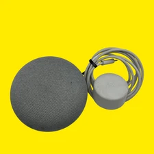 Google Home Mini Speaker & Smart Assistant Model H0A Silver #4211 z65/187