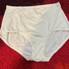 Vtg Y2K Silky Nylon Blissful Benefits Warner's Panties Snakeskin Ivory Large