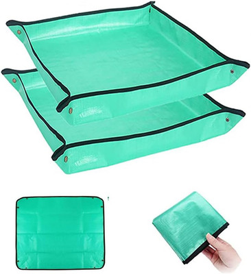 2PCS 39.4'' X 39.4'' Plant Repotting Mat Waterproof Transplanting Mat Indoor Succu