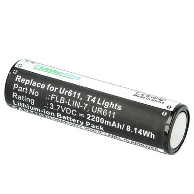 Akku-King Taschenlampen Akku für Inova T4 UR611 - FLB-LIN-7 - Flashlight Battery