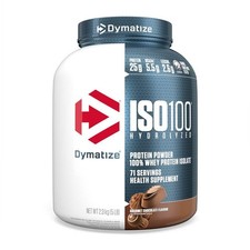 Dymatize Nutrition ISO 100, Whey Protein Powder, Gourmet Chocolate, 5 Pound 15.60 per gallon