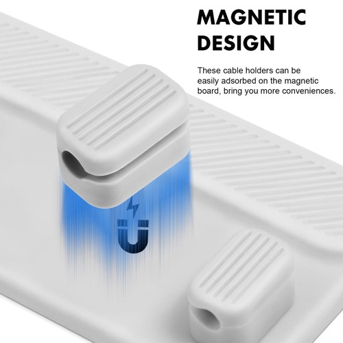 Magnetic Hub Cord Holder for Desk Management Cable Organiser Clip - 第 11/11 張圖片