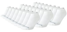 Men's Socks - Athletic Cushion Low Cut Socks 24 Pack , Size 6-12.5, White