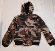 Walls Blizzard Pruf/Hooded Jacket/Boys XL 16-18/Camo Canvas Hunting Outdoor Coat