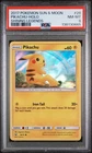 2017 POKEMON SUN & MOON SHINING LEGENDS #28 PIKACHU-HOLO PSA 8