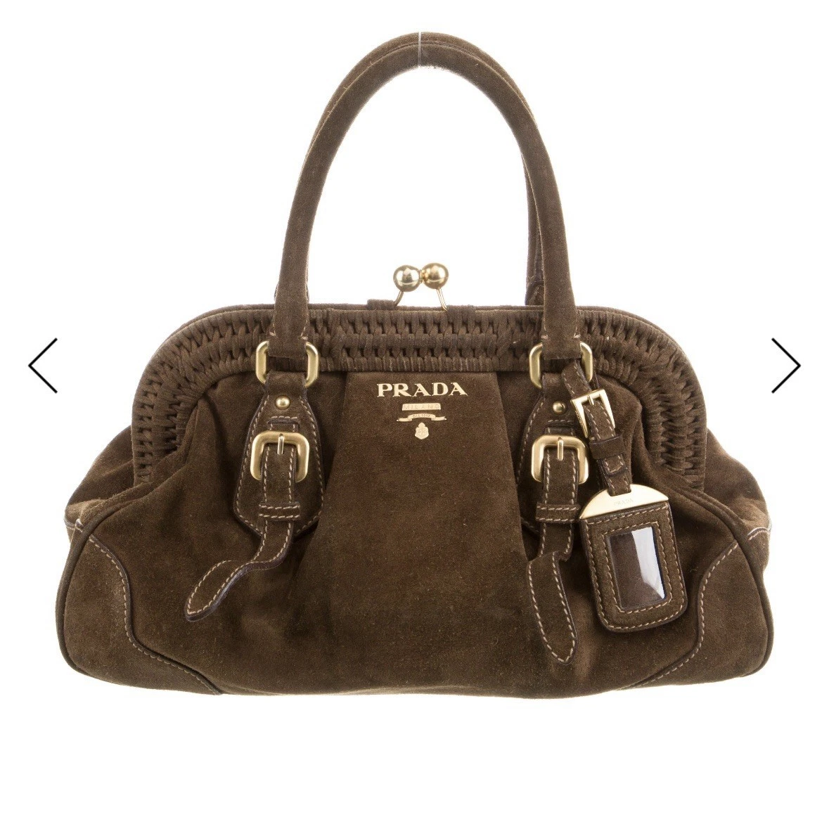 PRADA Suede Exterior Bags & Handbags for Women for sale - eBay