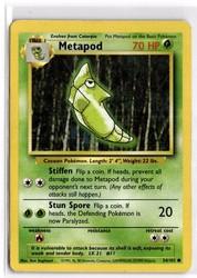 Metapod 54/102 Base Set Unlimited Common