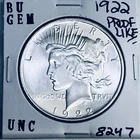 1922 P BU GEM PEACE SILVER DOLLAR UNC MS+++ U.S. MINT RARE COIN 8247