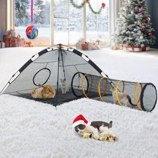 Cat Tent for Indoor and Outdoor Cat Enclosures Outdoor, Tunnel, and Playhouse...