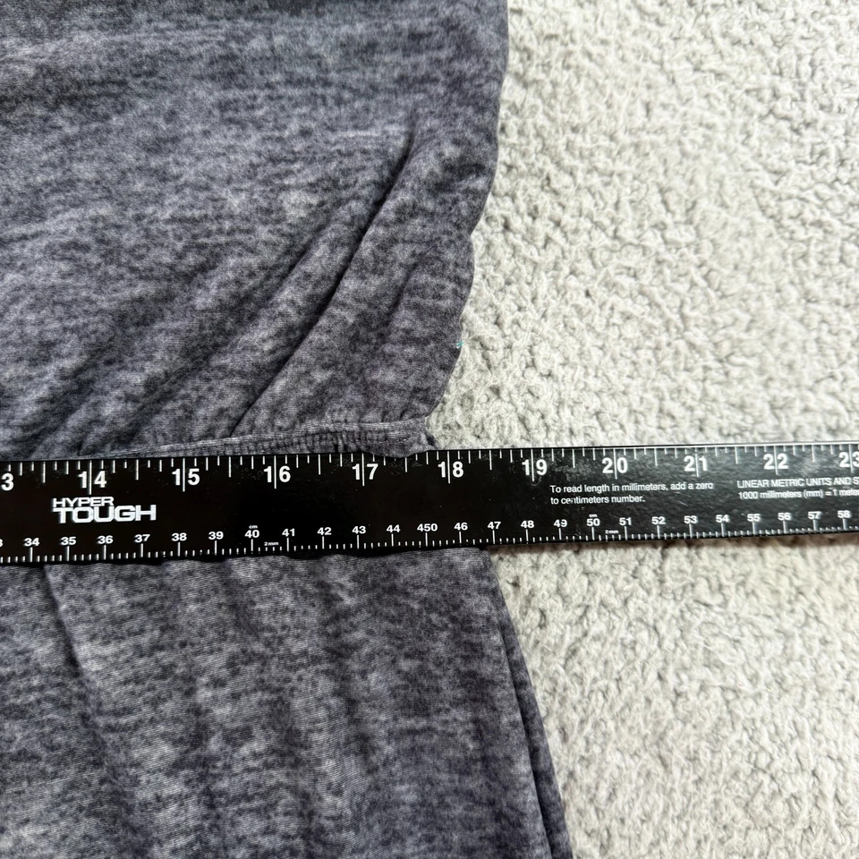 Pantalones Bobbie Brooks para mujer de pierna ancha cintura alta gris talla grande 2X Foto 4 de 4