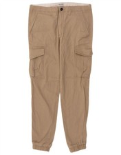 Jack & Jones Herren Slim Jogginghose Cargo Hose W32 L29 Beige Baumwolle AC08