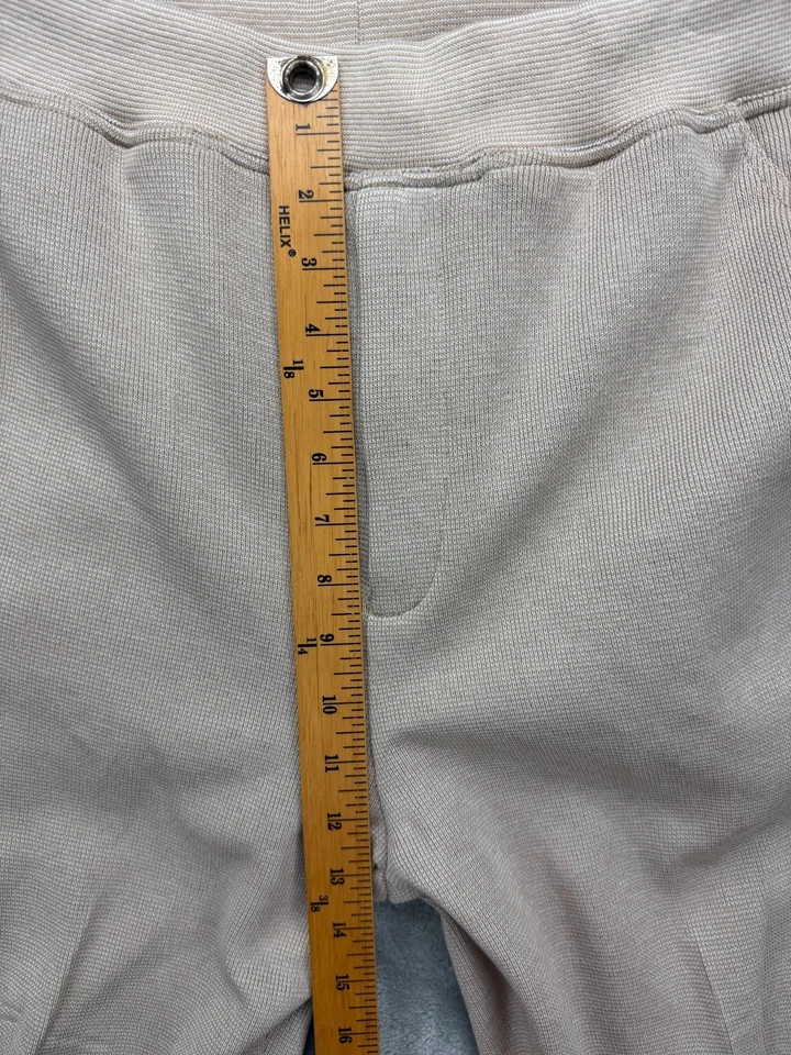 Maus & Hoffman Men's Jersey Pants Sz L Beige Lounge Casual Adult Drawstring - Image 4 of 4