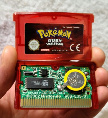 Pokemon Rubin Neue Batterie Nintendo Game Boy Advance Original PAL NDS Retro Gameboy