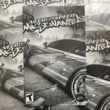Need For Speed Most Wanted B/W PS2 PlayStation 2 Instruction Manual Only
