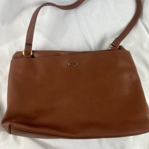 Sammy Brand Retro Style Purse Brown Gold Shades Stripes Multi Pocket Medium - Picture 5 of 18