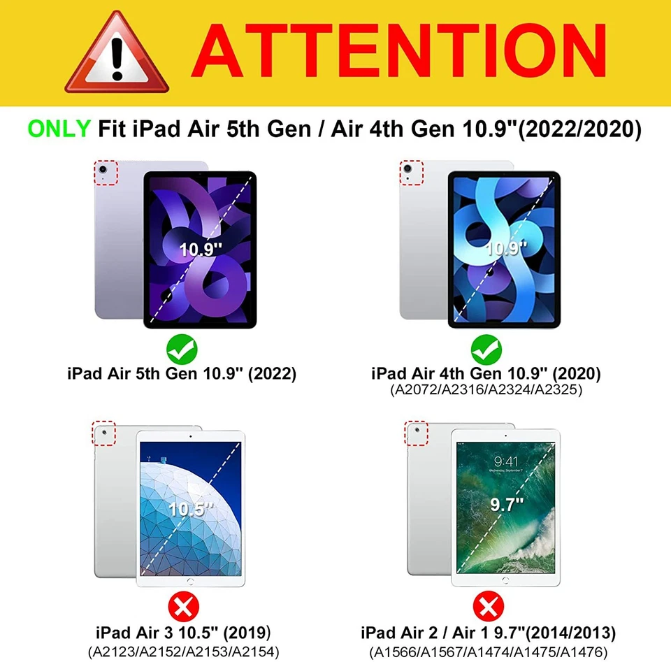 2x 9H Schutzglas Folie iPad Air 5 / 4 10.9 2022 2020 Tablet Hartglas Full-Cover - Bild 2 von 4