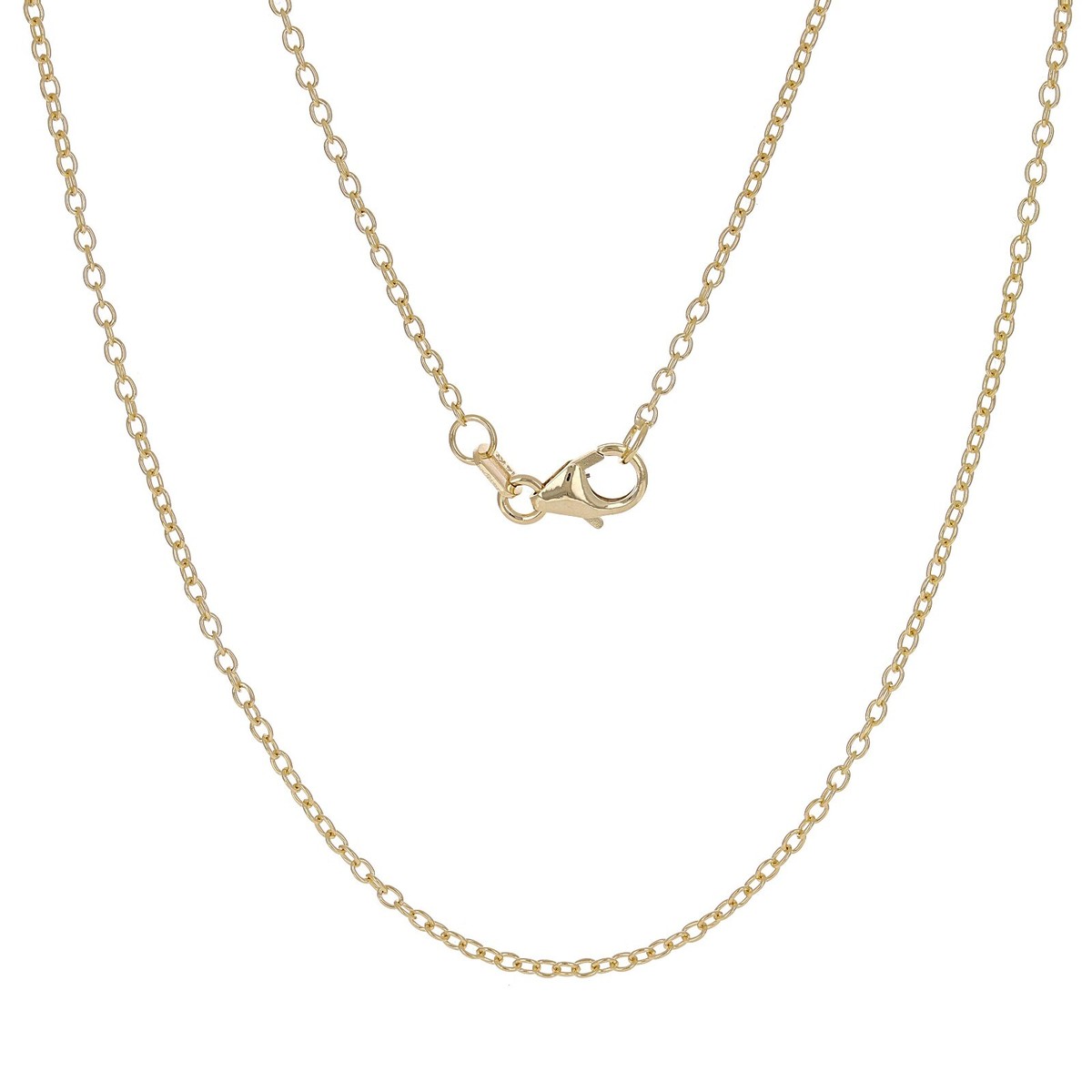 Collana Catena Rolò 50 Cm Oro Giallo 9k - Foto 3